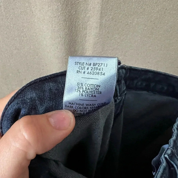 Just Black Denim High Rise Wide Leg Flare Bell Bottom Jeans Size 29 - Picture 12 of 14